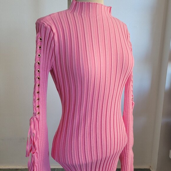 Fashion Nova Dresses & Skirts - FASHION NOVA Next to Me Pink Knit Dress (Size: Medium)